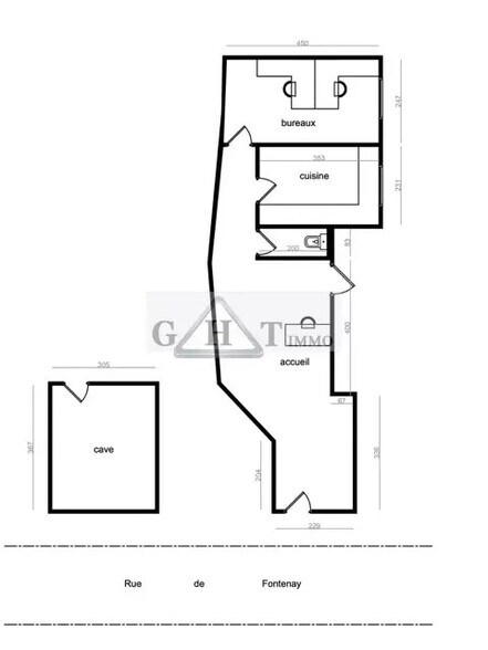 Local commercial dans Vincennes à vendre - Plan d’étage – Image 1 sur 6