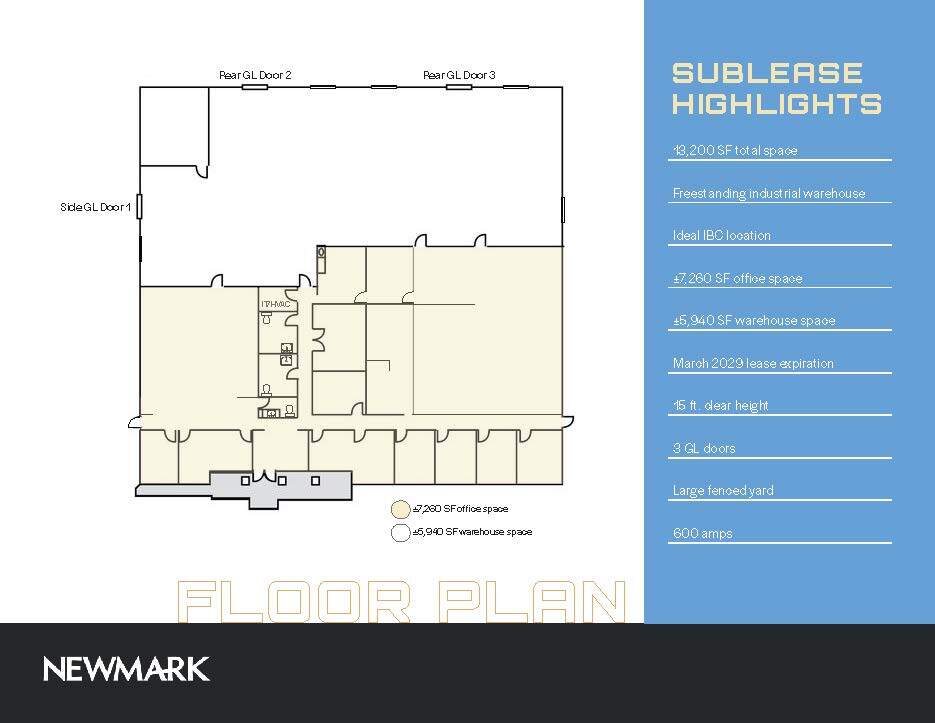 1821 McGaw Ave, Irvine, CA à louer Plan d’étage– Image 1 sur 2