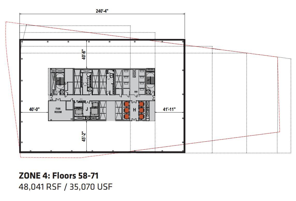 2 World Trade Center, New York, NY à louer Plan d’étage– Image 1 sur 1