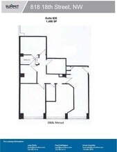 818 18th St NW, Washington, DC à louer Plan d’étage– Image 1 sur 1