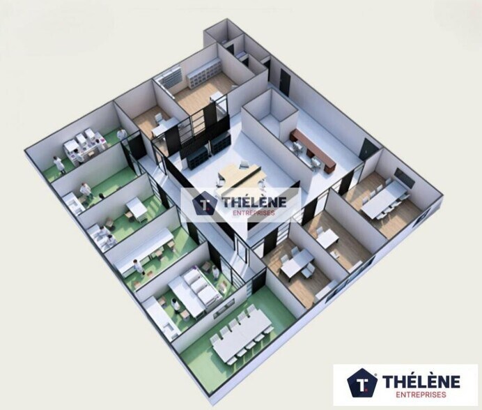 Bureau dans Montpellier à louer - Plan d’étage – Image 2 sur 9