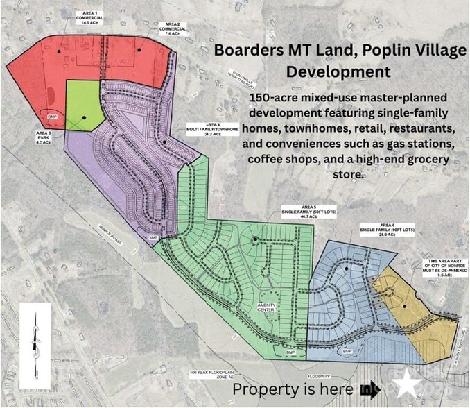 3915 N Rocky River Rd, Monroe, NC à vendre - Aérien – Image 2 sur 2