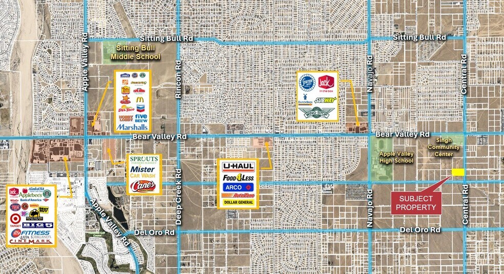 251111 Central Rd, Apple Valley, CA à vendre - Photo principale – Image 1 sur 1