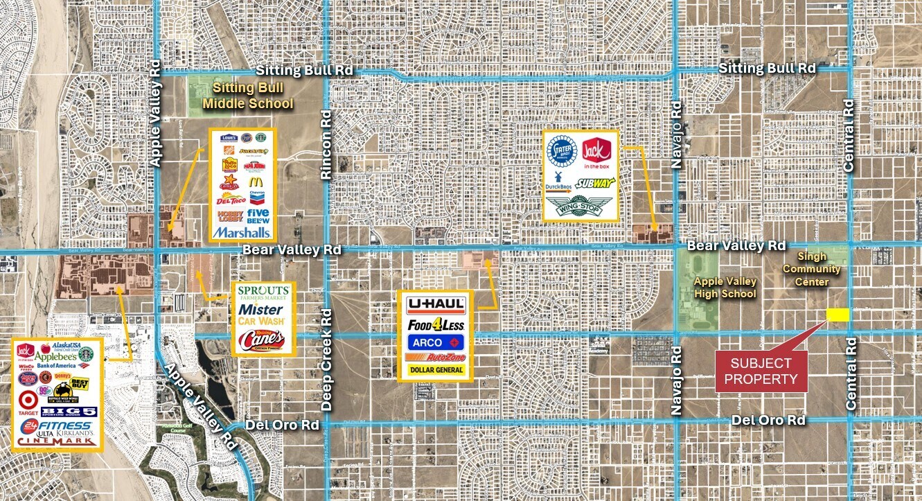 251111 Central Rd, Apple Valley, CA à vendre Photo principale– Image 1 sur 2