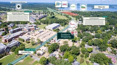 810 University Pky, Natchitoches, LA - VUE AÉRIENNE  vue de carte