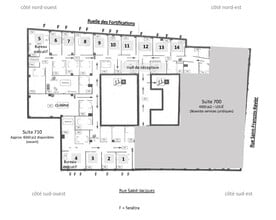 215 Rue Saint-Jacques, Montréal, QC à louer Plan d’étage– Image 1 sur 1