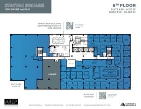 1100 Wayne Ave, Silver Spring, MD à louer Plan d’étage– Image 2 sur 2