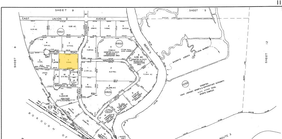 343 Murray Hill Pky, East Rutherford, NJ à louer - Plan cadastral – Image 1 sur 1