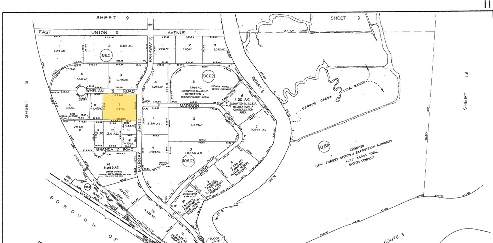 343 Murray Hill Pky, East Rutherford, NJ à louer - Plan cadastral – Image 2 sur 2