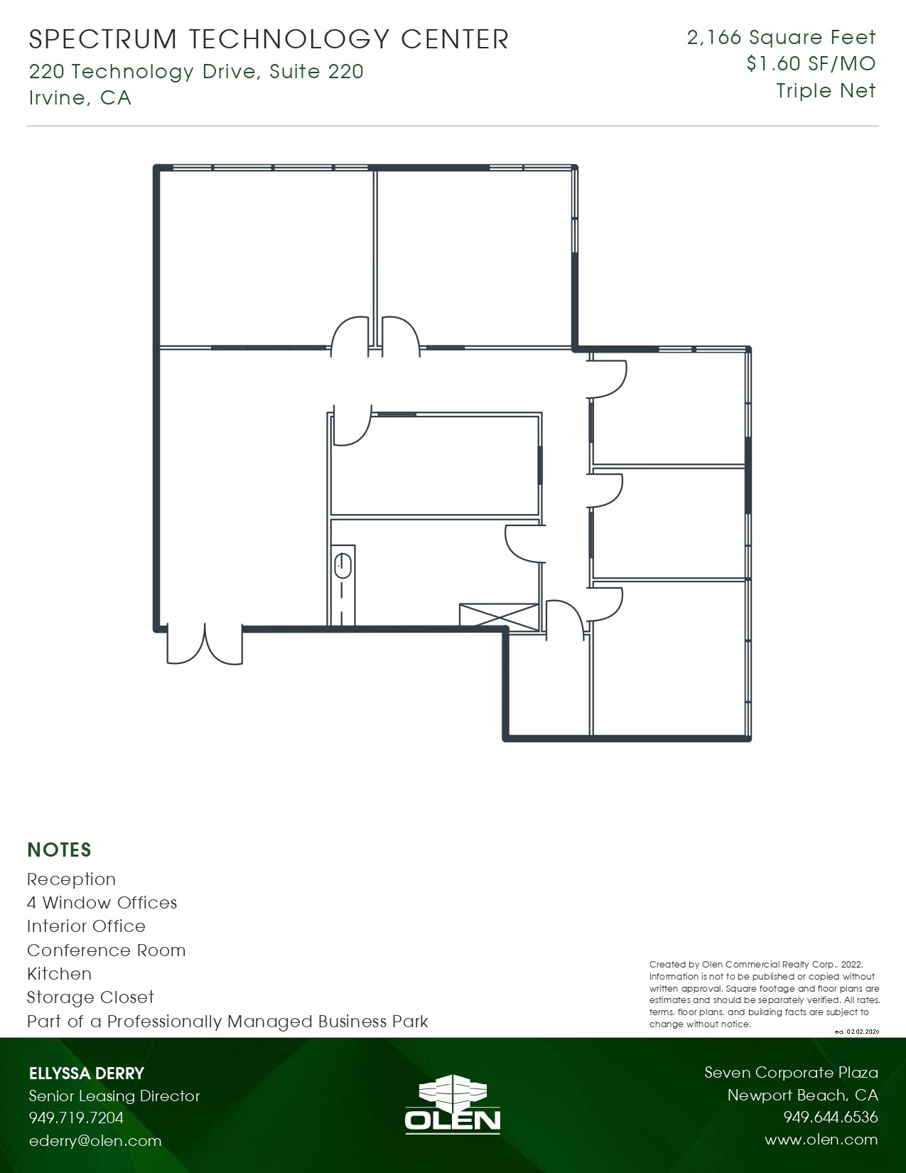 220 Technology Dr, Irvine, CA à louer Plan d’étage– Image 1 sur 1