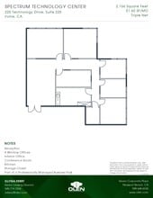 220 Technology Dr, Irvine, CA à louer Plan d’étage– Image 1 sur 1