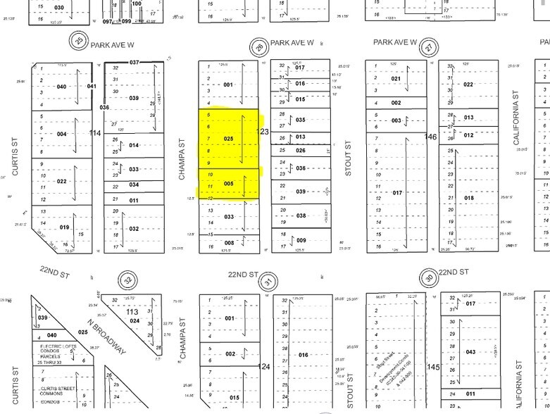 2250 Champa St, Denver, CO à vendre - Plan cadastral – Image 3 sur 3