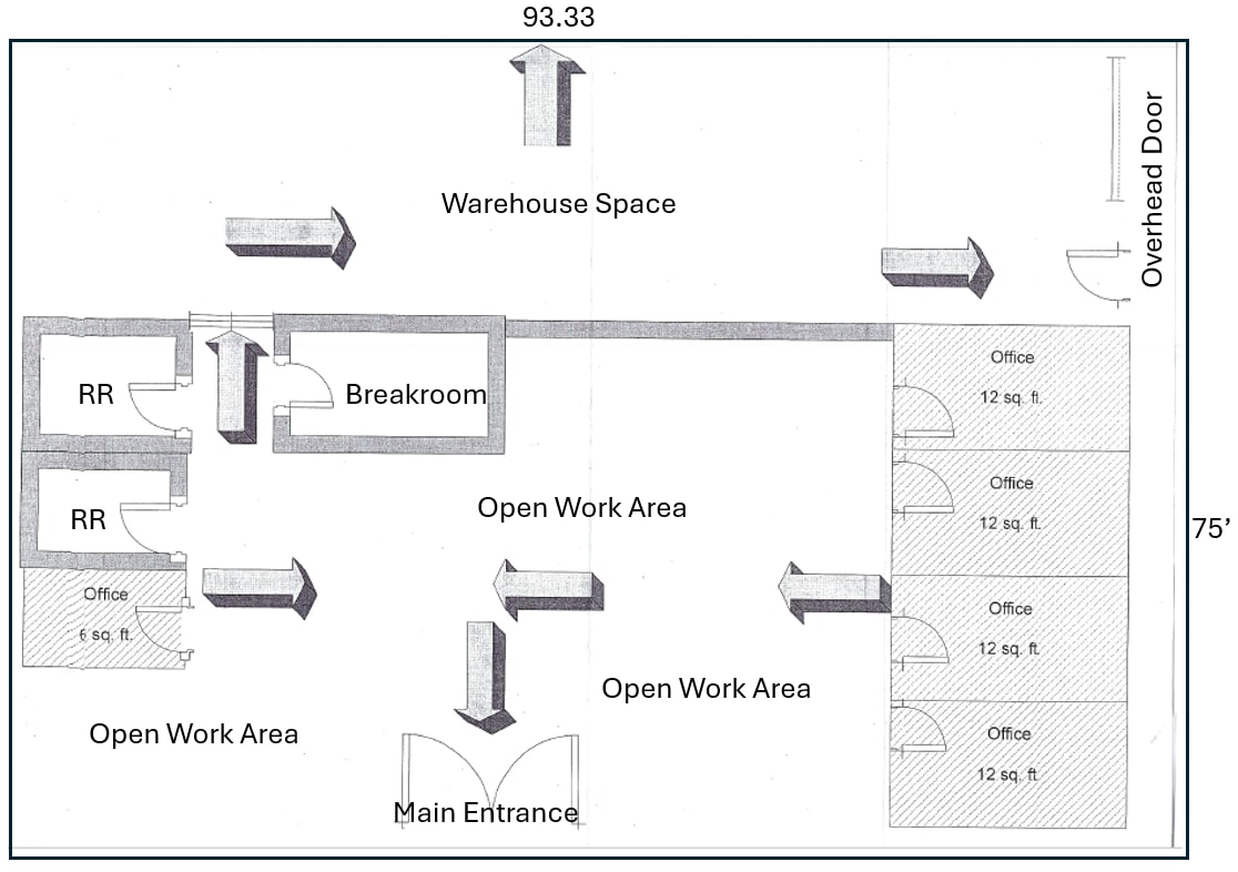1038 WH Smith Blvd, Greenville, NC à louer Plan d’étage– Image 1 sur 1