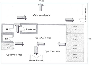 1038 WH Smith Blvd, Greenville, NC à louer Plan d’étage– Image 1 sur 1
