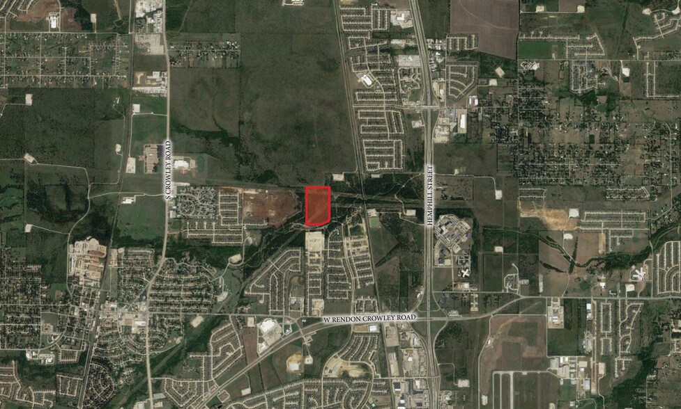 801 Rendon Crowley Rd, Crowley, TX à vendre - Aérien – Image 2 sur 2