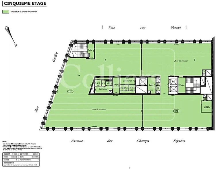 115-117 Avenue Des Champs Elysées, Paris à louer - Plan d’étage – Image 3 sur 3