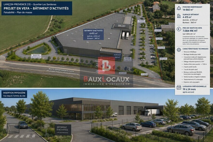 Local d'activités dans Lancon Provence à vendre - Aérien – Image 2 sur 2