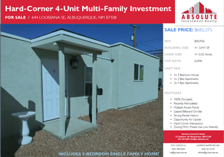 Plus de détails pour 644 Louisiana Blvd SE, Albuquerque, NM - Logement à vendre