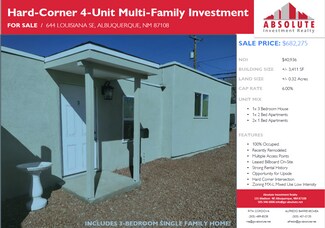 Plus de détails pour 644 Louisiana Blvd SE, Albuquerque, NM - Logement à vendre