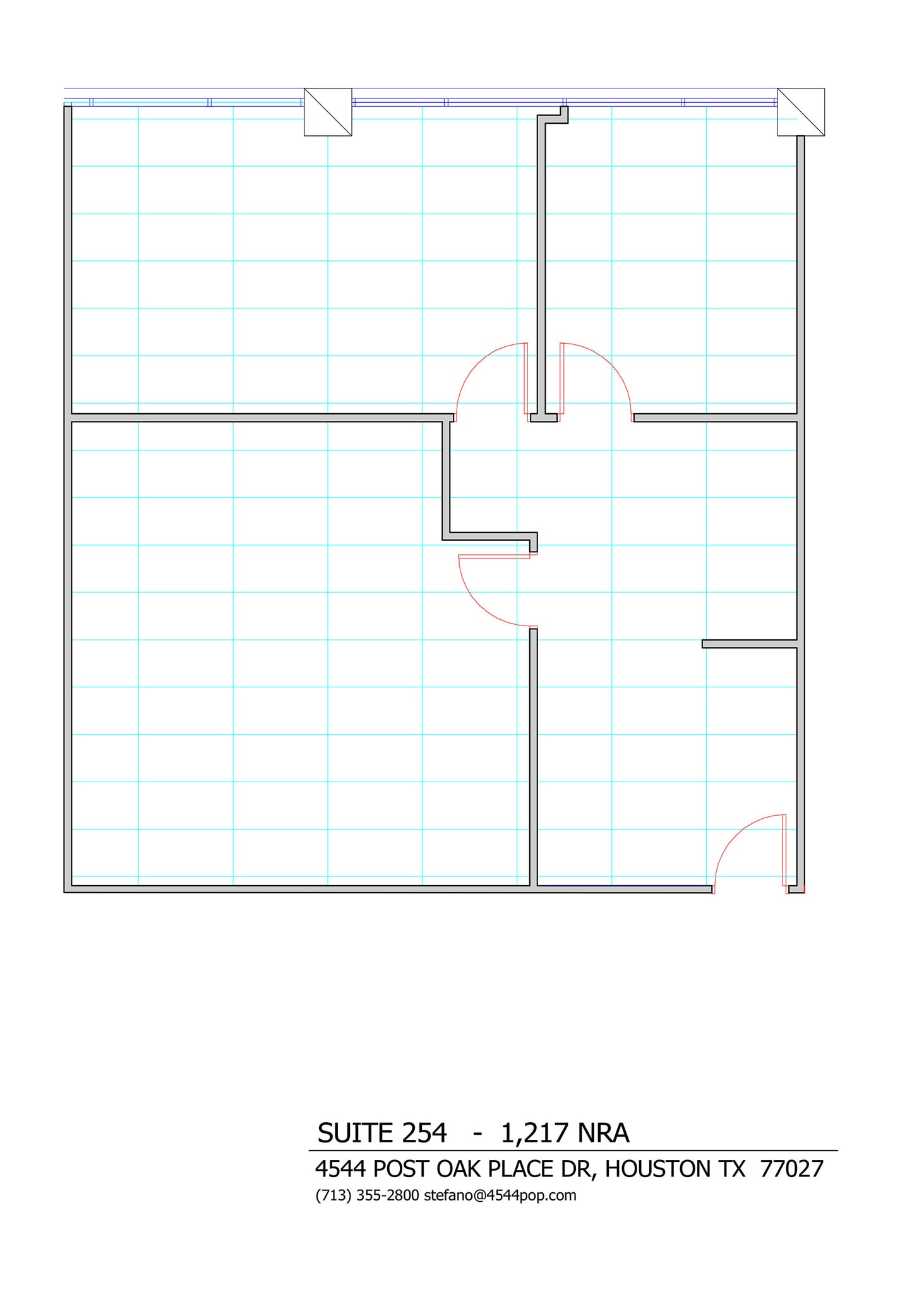 4544 Post Oak Pl, Houston, TX à louer Plan d’étage– Image 1 sur 1