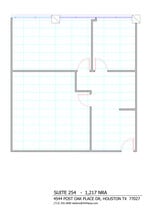 4544 Post Oak Pl, Houston, TX à louer Plan d’étage– Image 1 sur 1