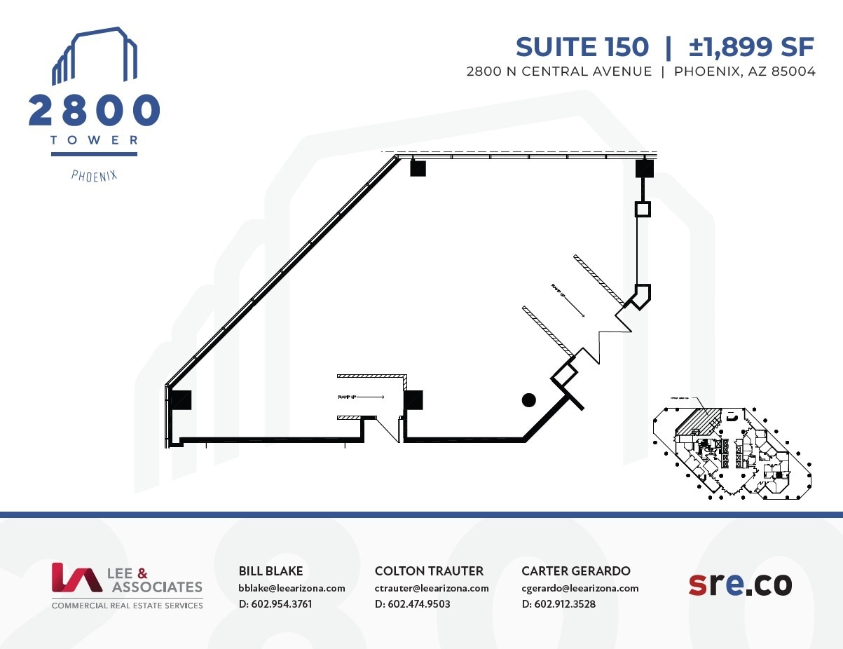 2800 N Central Ave, Phoenix, AZ à louer Plan d’étage– Image 1 sur 1