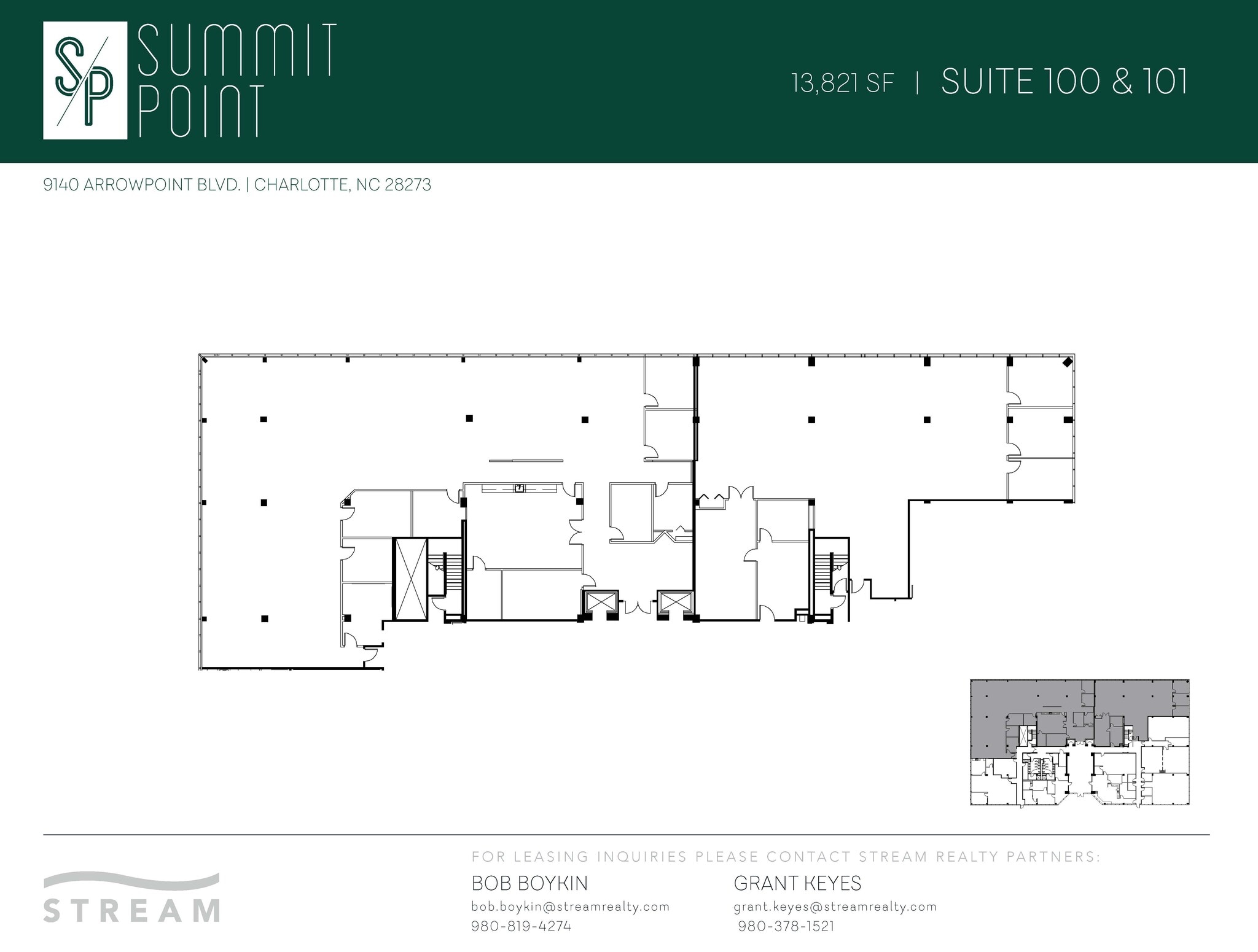9140 Arrowpoint Blvd, Charlotte, NC à louer Plan d’étage– Image 1 sur 3