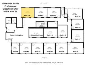 610 W Main St, Visalia, CA à louer Plan d’étage– Image 1 sur 1