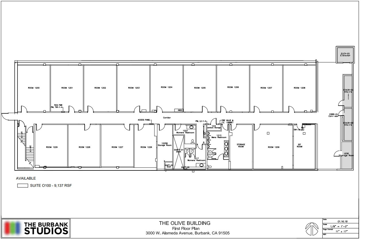 3000 W Alameda Ave, Burbank, CA à louer Plan d’étage– Image 1 sur 1