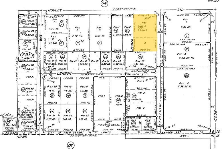 41625 Eclectic St, Palm Desert, CA à louer - Plan cadastral – Image 2 sur 6