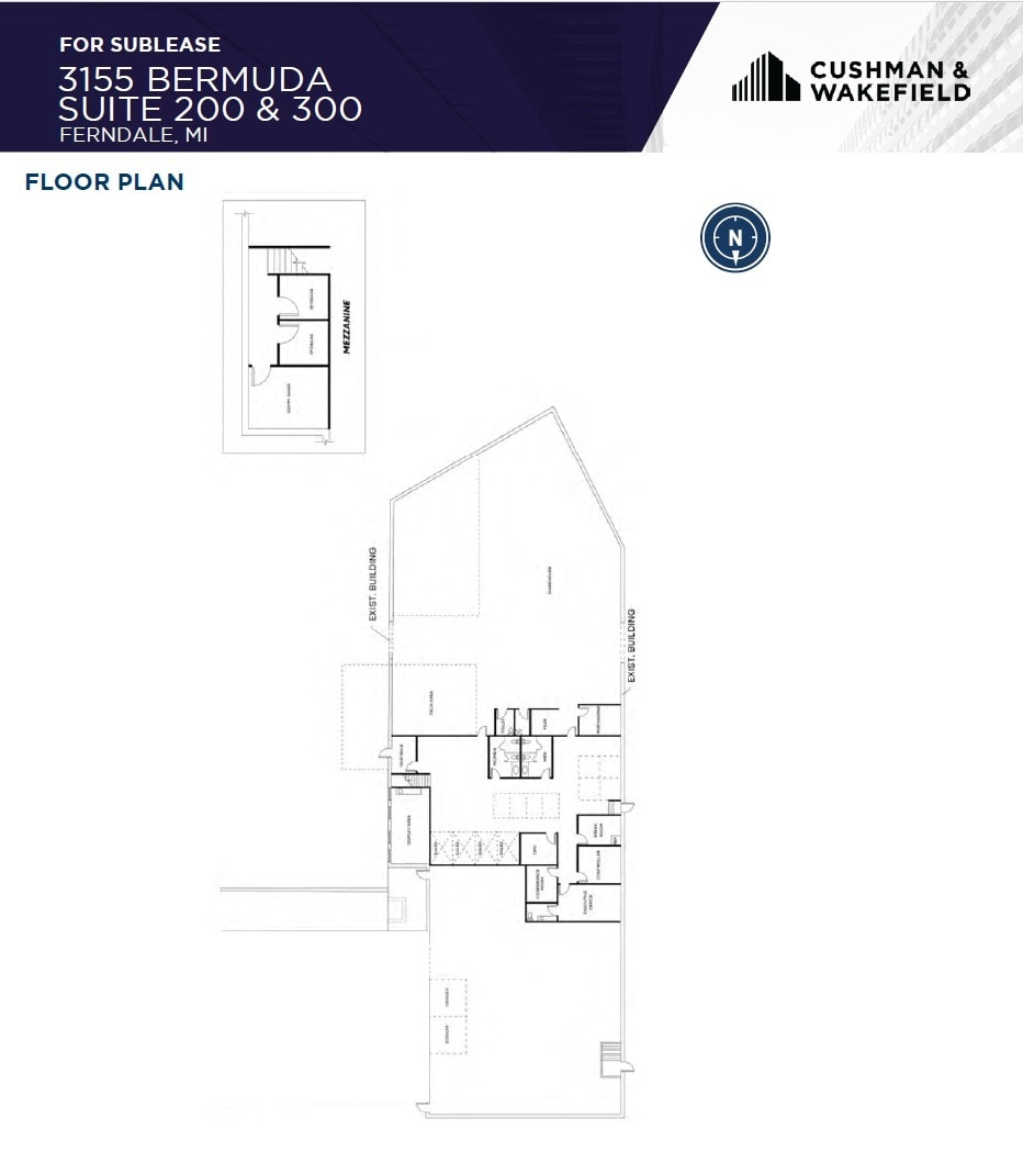 3155 Bermuda St, Ferndale, MI à louer Plan d’étage– Image 1 sur 1
