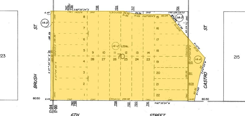 0 Castro St, Oakland, CA à vendre - Plan cadastral – Image 2 sur 2