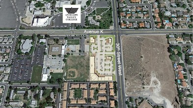Swc Avenue K & 30th Street West, Lancaster, CA - VUE AÉRIENNE  vue de carte