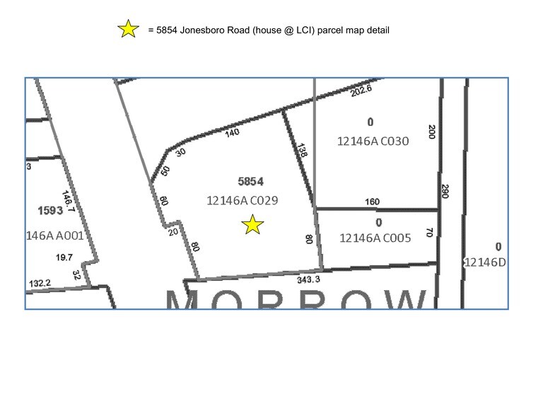 5854 Jonesboro Rd, Morrow, GA à louer - Plan de site – Image 1 sur 6