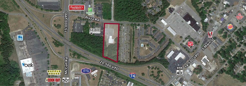 321 Plaza Rd, Laurinburg, NC à vendre - Aérien – Image 3 sur 6