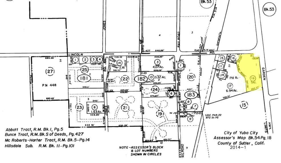 1039 Garden Hwy, Yuba City, CA à vendre - Plan cadastral – Image 2 sur 2