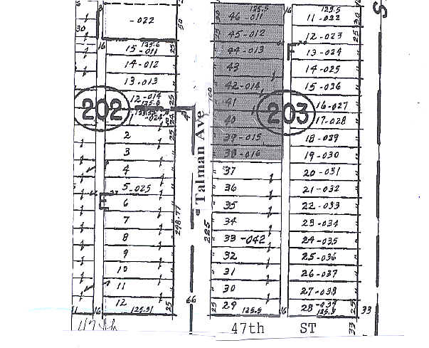 4725 S Talman, Chicago, IL à vendre - Plan cadastral – Image 2 sur 3