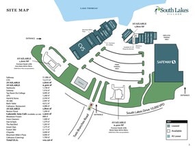 11130-11180 South Lakes Dr, Reston, VA à louer Plan de site– Image 1 sur 1