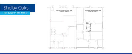1682 Shelby Oaks Dr N, Memphis, TN à louer Plan d’étage– Image 2 sur 2