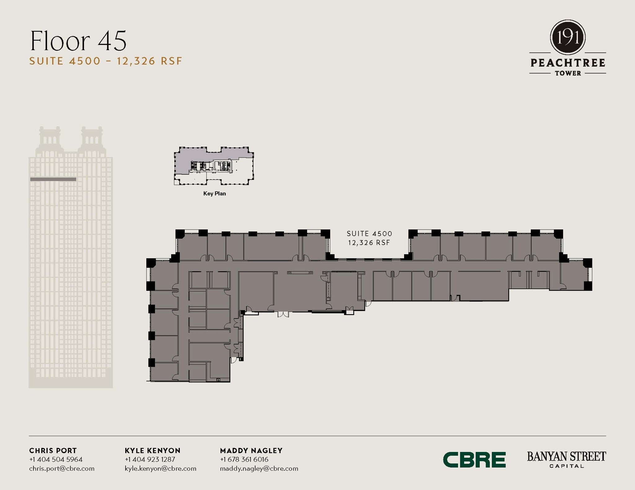 191 Peachtree St NE, Atlanta, GA à louer Plan d’étage– Image 1 sur 1
