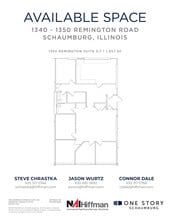 1305 Remington Rd, Schaumburg, IL à louer Plan d’étage– Image 1 sur 2
