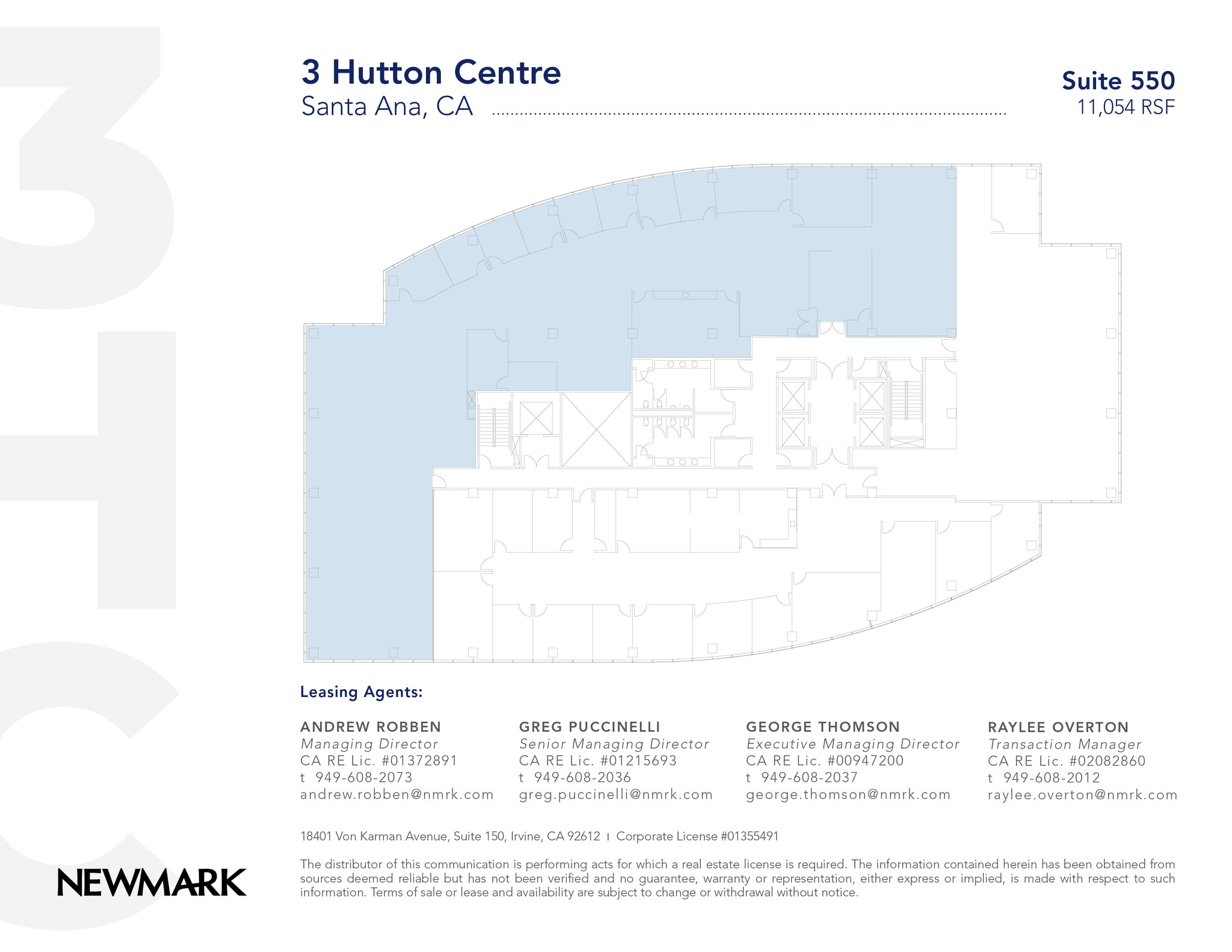 3 Hutton Centre Dr, Santa Ana, CA à louer Plan d’étage– Image 1 sur 3