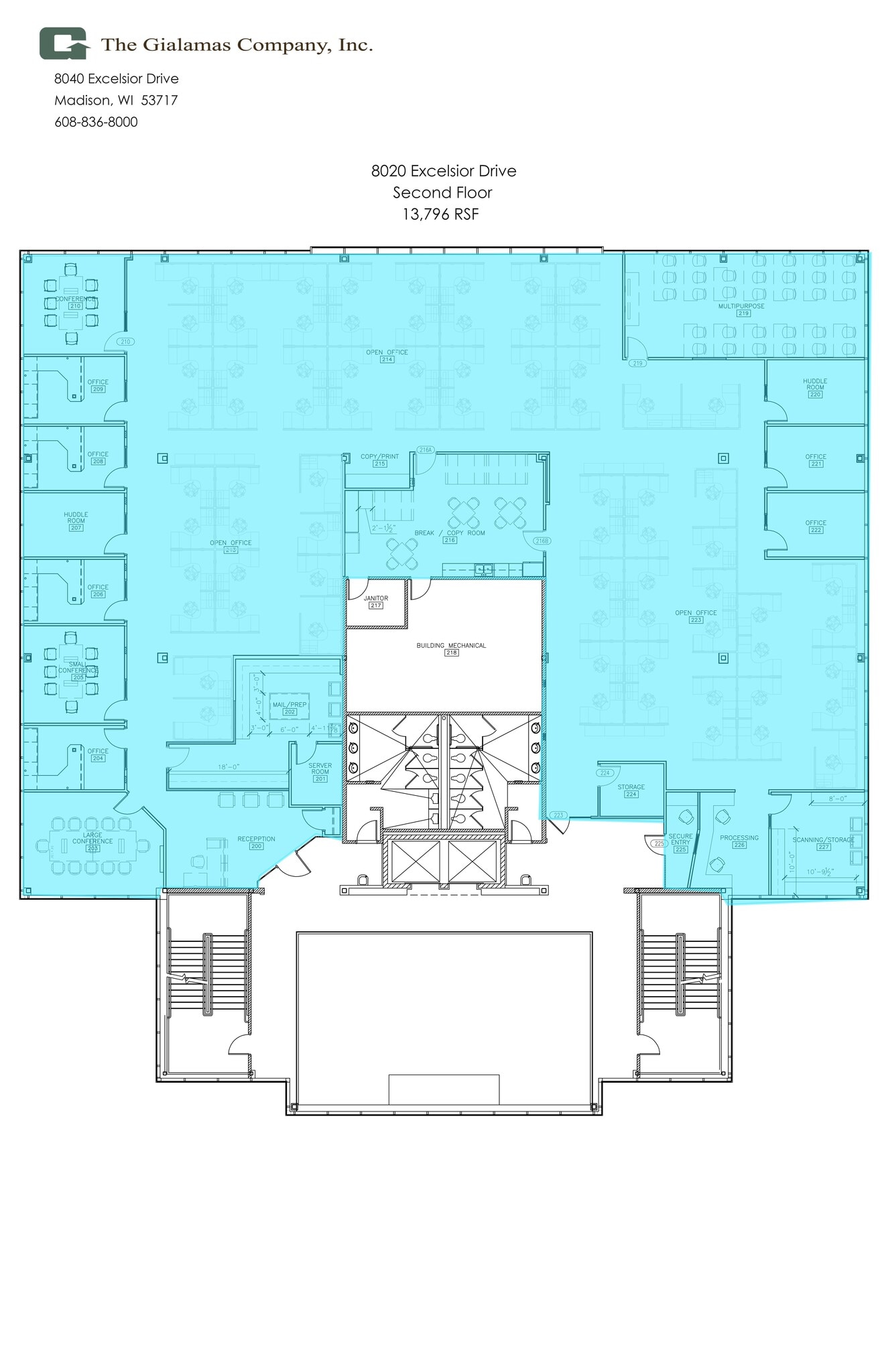 8020 excelsior Dr, Madison, WI à louer Plan de site– Image 1 sur 1