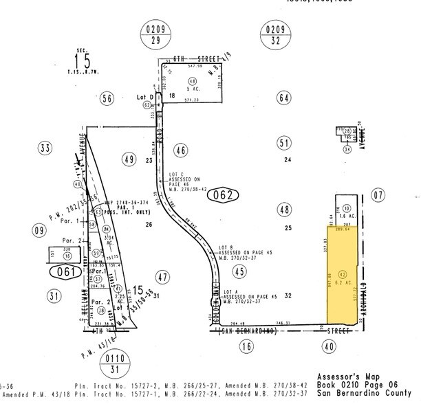 9568 Archibald Ave, Rancho Cucamonga, CA à vendre - Plan cadastral – Image 2 sur 2