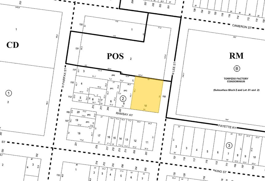106 N Lee St, Alexandria, VA à louer - Plan cadastral – Image 3 sur 3