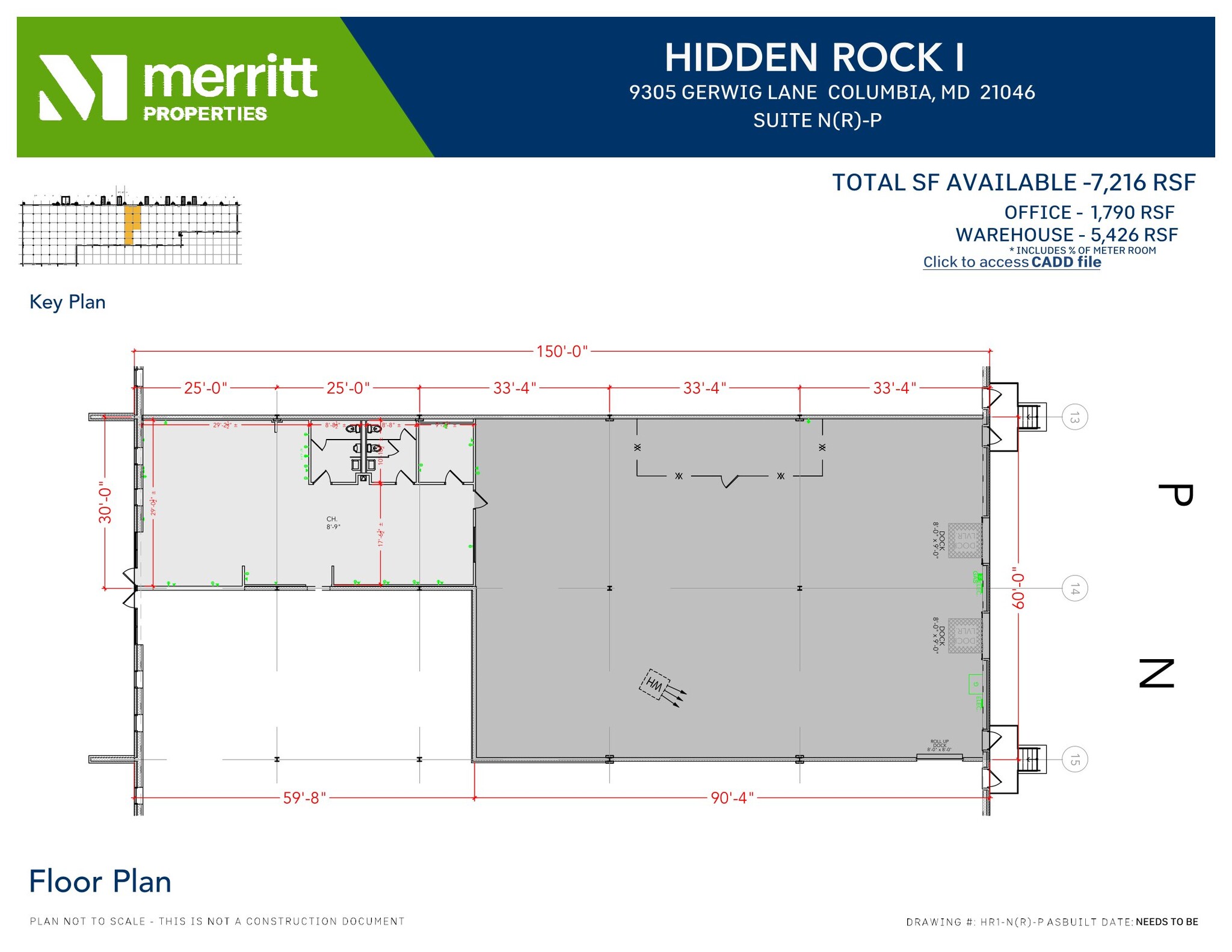 9515 Gerwig Ln, Columbia, MD à louer Plan d’étage– Image 1 sur 1