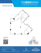 1455 Lincoln Pkwy E, Atlanta, GA à louer Plan d’étage– Image 2 sur 2