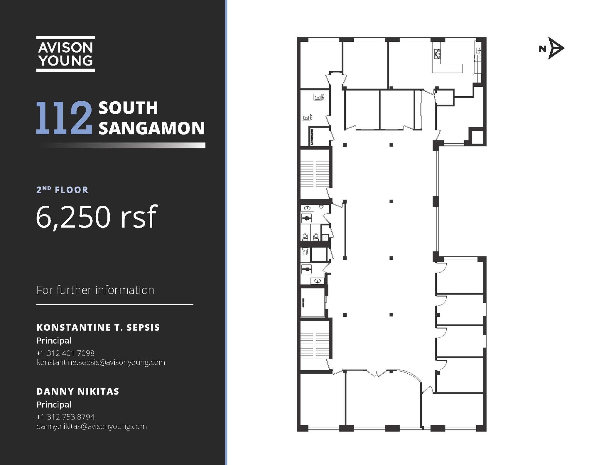 112 S Sangamon St, Chicago, IL à louer Plan d’étage– Image 1 sur 4