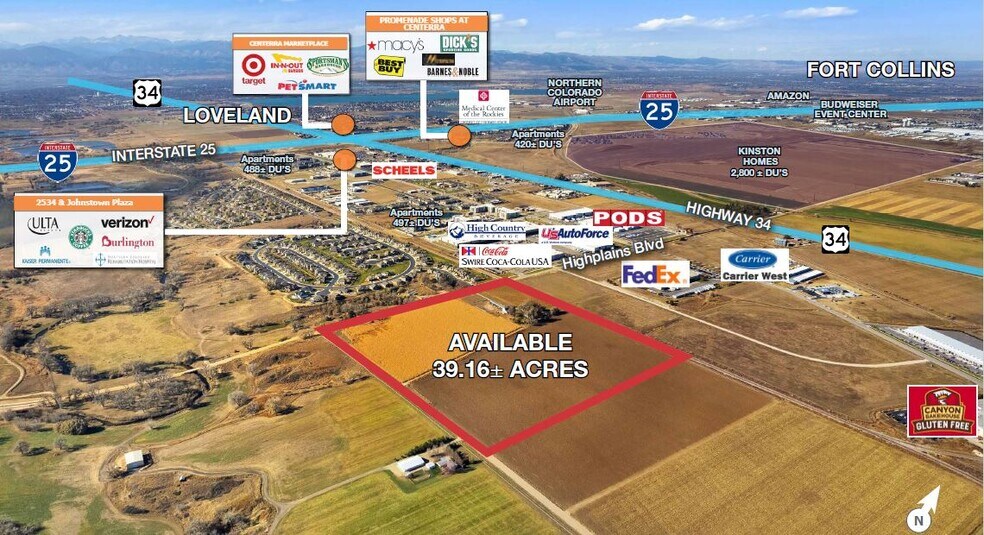 652 N County Road 3, Johnstown, CO à vendre - Aérien – Image 2 sur 2