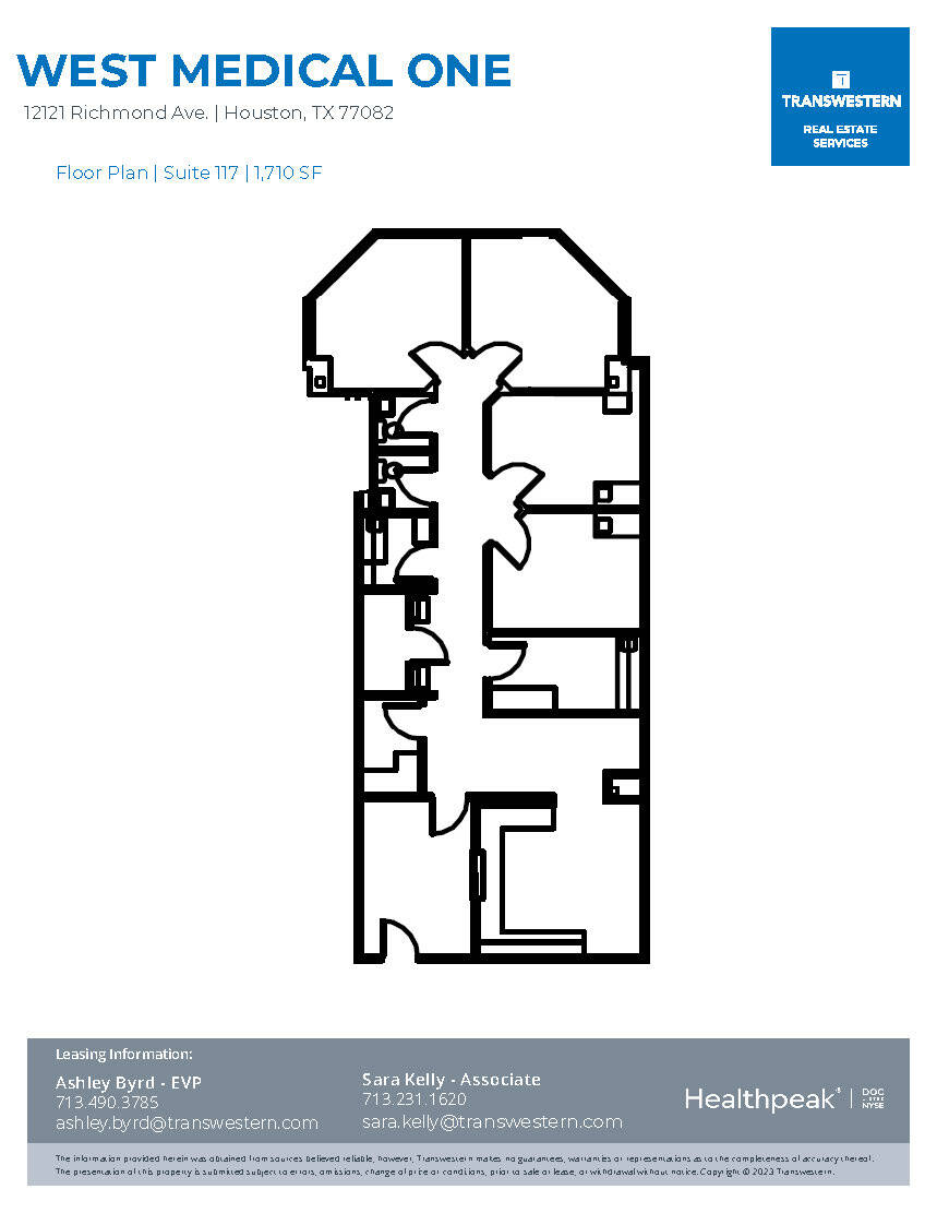 12121 Richmond Ave, Houston, TX à louer Plan d’étage– Image 1 sur 1